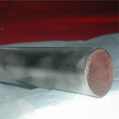 Titanium copper composite rod